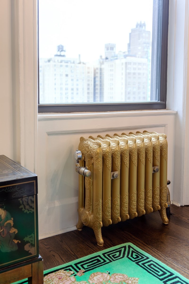 Restored Rococo radiator by American Radiator Company in The Norman on West 93rd Street New York